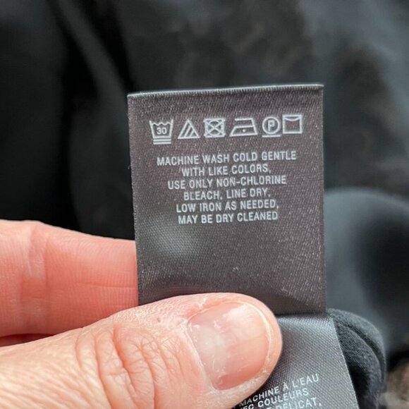 Maeve For Anthropologie Black Elephant Print Faux Wrap Dress XXS/P - Picture 12 of 12